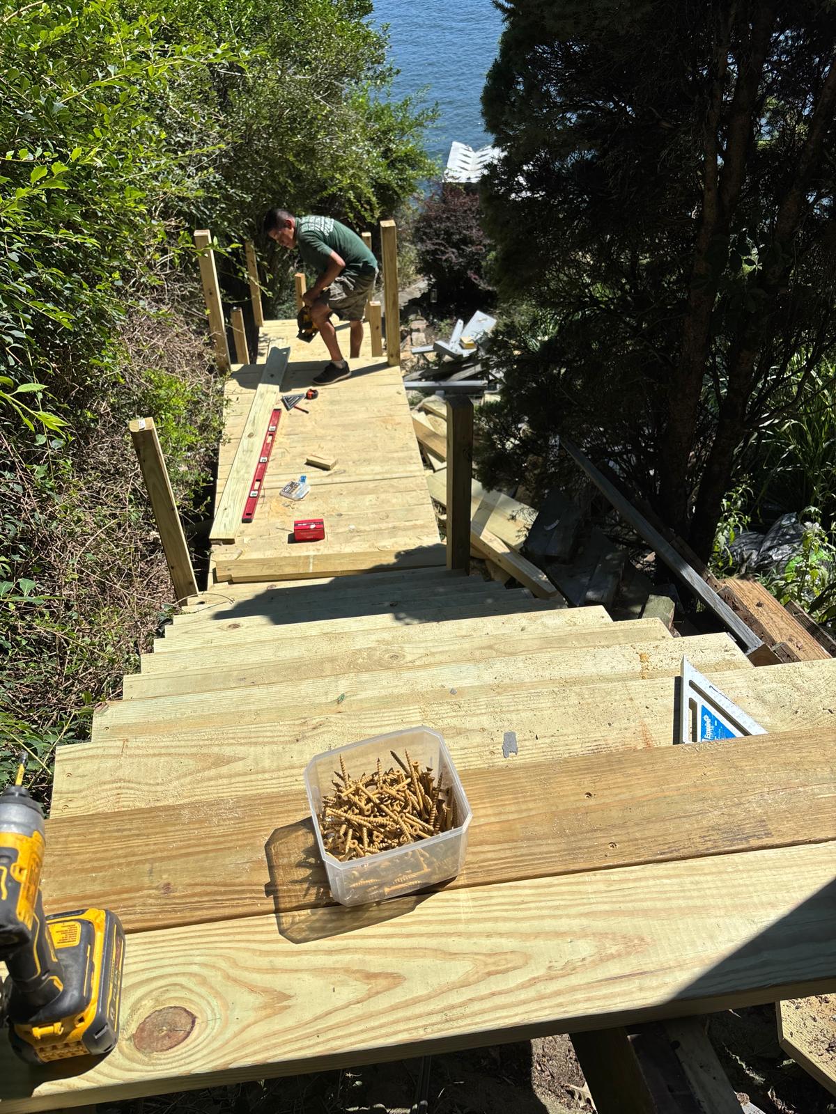 Custom deck project in New Jersey